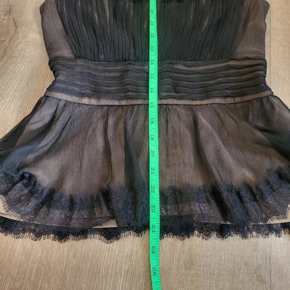 Tadashi Silk Black Shirt - Picture 5 of 9